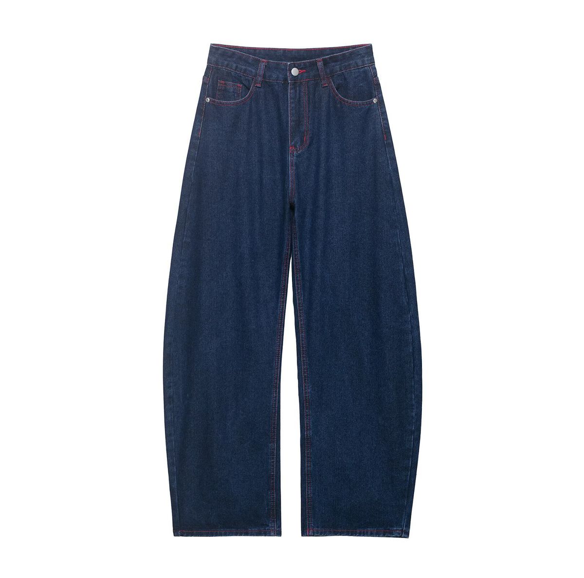 Women's Fashionable And Versatile Denim Jacket And Straight Leg Jeans Set For Ladies_ecoleips.com