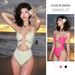 Retro One Piece Swimsuit Sexy Cutout Halter Top Pure Slimming Design For Small Breasts Hot Spring Vacation Women's Swimwear_ecoleips.com