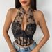 Strap Vest With Chest Cushion, Women's Lace Hollow Out, Chinese Style Fashionable, Internet Famous Slim Fit Short Top_ecoleips.com