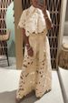 Women's Clothing Pure Color Sexy Hollow Cardigan Tops Wide Leg Pants Two Piece Set_ecoleips.com