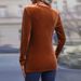 Voya Women's 2026 Autumn And Winter Long Sleeved T-shirt With Irregular Slit Temperament, Sexy Velvet Top For Commuting_ecoleips.com