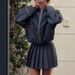 Women's Spring And Autumn New Fashion Zipper Stand Collar Denim Bomber Jacket_ecoleips.com