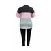Women's plus Size Casual Two Piece Set Crew Neck Short Sleeve Shirt & Trousers Summer Independent Fashion England Style Polyester_ecoleips.com
