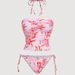 Women's Tankini Set Printed Halter Neck Swimsuit With Ties Two Piece Swimwear For All Seasons_ecoleips.com