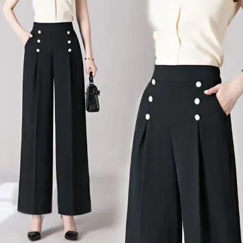 Women's High Waist Slimming Harem Pants Spring Summer Plus Size Casual Thin Style Loose Fit Mom Pants_ecoleips.com