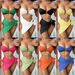 Women's Clothing New Style Tube Top Skirt Three Piece Swimsuit Bikini_ecoleips.com