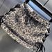 Leopard Print Denim Mini Skirt for Women European American Style with Laces High Street Unique Summer Anti Exposure Bodycon_ecoleips.com