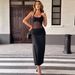 AD232 European And American Style Spring/summer New Cross-border Fashion Sexy High-waisted Bodycon Halter Neck Slit_ecoleips.com