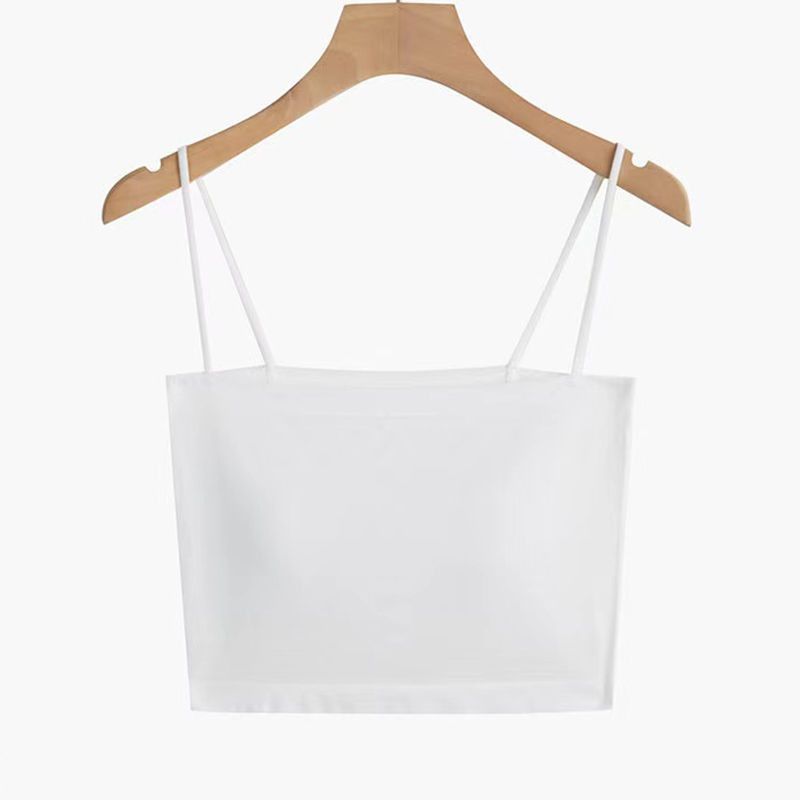 K Strap Vest With Chest Cushion, Chest Covering And Strapless Bra, Women's Base, Breathable And Beautiful Back Bra, Integrated Fixed Cup_ecoleips.com