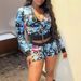 Women's Clothing New Fashion Printed Long Sleeved Shorts Suit Hot Girl_ecoleips.com