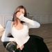 Bottom Shirt Women's Autumn And Winter New Thin Inner Casual Crew Neck Top Slim-fit Spice Girl Long-sleeved T-shirt_ecoleips.com