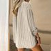 Women's Clothing Striped Shirt Women New Temperament Versatile Long Sleeved Shirt Cardigan Loose_ecoleips.com