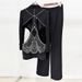 K New Star Personality Hollow-out Hot Diamond Suit Jacket And Trousers Two-piece Set_ecoleips.com