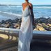 Summer Beach Hollow Out Sleeveless Strap Dress 2026 New Casual Backless Party Dresses Sexy Deep V Perspective Women's Long Dress_ecoleips.com
