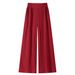 Wide Leg Pants Women's High Waist Loose Casual Pants Breathable Trousers Daily Holiday Beach Pants_ecoleips.com
