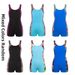 Women's Clothing Conservative One Piece Swimsuit Sleeveless Boxer Style Large Size Professional Summer Swimwear_ecoleips.com