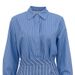 K Fashion Striped Skirt Set For Women's Clothing, New Style With Lapel And Long Sleeved Shirt, Commuting Two-piece Set_ecoleips.com