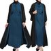 Women's Clothing Solid Color With Belt Sleeveless Vest Dress Elegant Contrast Color Coat_ecoleips.com