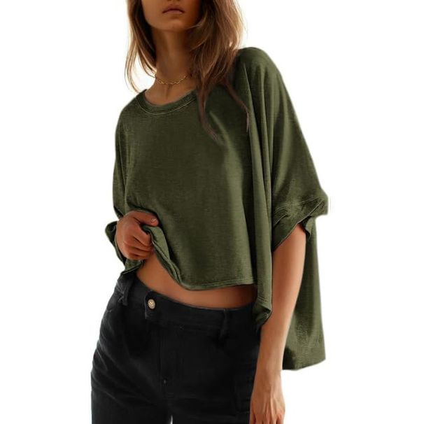 2025 New Women's Back Sports Yoga T-shirt Loose, Casual, Breathable_ecoleips.com