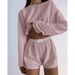 Cross-border Spring/Summer New European American Women's Outfits Fashionable Simple Slim Fit Loose Pullover Top_ecoleips.com