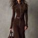 Women's Clothing Autumn Elegant Zipper Collar Dress For Women Long Sleeve Fashionable For Formal & Casual For Women_ecoleips.com