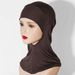 Women's Clothing Multi Color Breathable Neck Protection High Elastic Bottoming Hat Hijab Scarf Pullover Headscarf_ecoleips.com