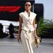 Women's Clothing Suit For Women Fashion Beige Temperament Sleeveless Waist Suit_ecoleips.com