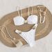 Women's Adjustable Bikini Set – High-Cut Sexy Swimwear With Removable Padding, Quick-Dry Nylon & Breathable Lining (S-L, White)_ecoleips.com