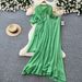 Yellow Ruffled Two Piece Suit for Women Slimming Elegant Sophisticated Resort Style Perfect for Spring And Autumn_ecoleips.com