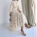 Modest Abaya Dress Bohemian Floral Maxi Dress – Tiered Ruffles & Belted Waist – Long Sleeve Boho Dress_ecoleips.com