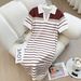 Yiyi Women's Striped T-Shirt Dress Summer 2025 New Cross Border Style Hot Selling Pullover Dress European American Fashion_ecoleips.com