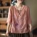 Spring/Summer Classic Ethnic-Style Retro Garment With Heavy-Duty Embroidery, Made From Cotton And Linen; Features A Comf_ecoleips.com