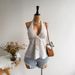 Women's Clothing Women's Black Bohemian Style Backless Camisole Top Casual Vacation Wear Summer Fashion For Formal & Casual_ecoleips.com