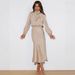 Women's Clothing High-End Satin Long Sleeved Loose Dress Elegant Evening Coat Autumn Style For Women For Formal & Casual_ecoleips.com