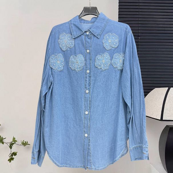 Live Supply Women's Petite Bow Tie Denim Jacket Fashionable Hong Kong Style Spring Autumn New Style_ecoleips.com