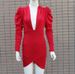Women's Solid Color Deep V Neck Slim Bodycon Dress Long Sleeved Autumn Winter Style European American Cross Border Fashion_ecoleips.com