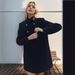 Elegant Long Wool Coat For Women - Slim Fit Double Breasted Trench Coat With Lapel Collar, Pure Color Winter Overcoat_ecoleips.com