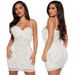Women's Clothing Sexy Suspender Hot Diamond Dress With Spliced wool Clauses_ecoleips.com