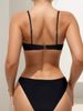 women Sexy Solid Color One Piece Swimsuit Hollow Out With Ring Decoration Swimwear Halter Neck Backless Bodusuit Bathing Suit_ecoleips.com