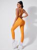 Women's Clothing New Pilates Seamless Deep V Backless Yoga Jumpsuit For Women With Slightly Flared Hip Lifting Quick Drying Sports Jumpsuit_ecoleips.com