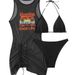 Fashion Bikini Three Piece Cover up Swimsuit Feminine Print Beachwear 2026 European And American Cross Border Style for Women_ecoleips.com