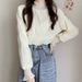Women's Long-Sleeve Tops, 2026, Spring/Autumn/Winter, Ruffled Design With A Half-Turtleneck Base Shirt, Trendy Style_ecoleips.com