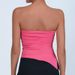 Women's Clothing With Chest Pads Sexy Hot Girl Strapless Solid Color Side Slit Tube Top Yoga Clothes_ecoleips.com