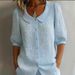 Vintage Floral Embroidered Shirt – Oversized Button-Up Blouse With Roll-Up Sleeves (S-3XL, Euro/US Bestseller)_ecoleips.com