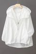 2026 Popular Solid Color Hooded Sunscreen Clothing, Summer Outdoor Light And Breathable Loose Cardigan, UV-proof Short Jacket_ecoleips.com