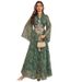 Elegant Embroidered Jalabiya Dress – Modest Muslim Evening Gown With Beaded Details For Banquets & Home Wear_ecoleips.com