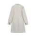 Loose Shoulder Pads Straight Long Woolen Coat Tall Coat_ecoleips.com