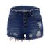 Women's Clothing Spring And Summer New Button Tassel Edge Women's Denim Shorts_ecoleips.com