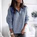 Women's Long-Sleeved Knitted Sweater With Zipper And Hood, Suitable For Autumn And Winter_ecoleips.com