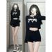 Hot Girl Black Tight Elastic Denim Super Short Shorts Women, Summer Plus Size For Plus-size Girls, High-waisted Slimming_ecoleips.com